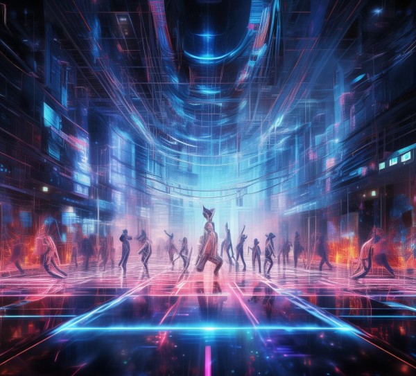 4K高清动态背景，科技与舞蹈的视觉盛宴——竖屏时代的数字艺术新篇章