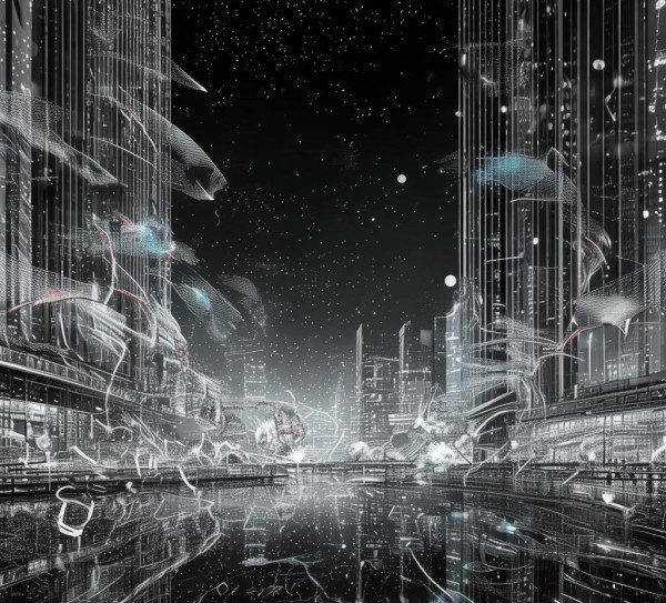 科技融合与数字创新，4k黑白色主题绘画的视觉革命与艺术表达